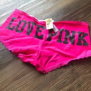 Hot pink low rise boy short underwear